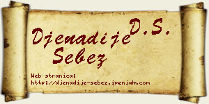 Đenadije Šebez vizit kartica